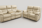 White Luxury Recliner Set