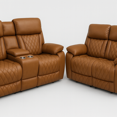 Brown Luxury Recliner Set